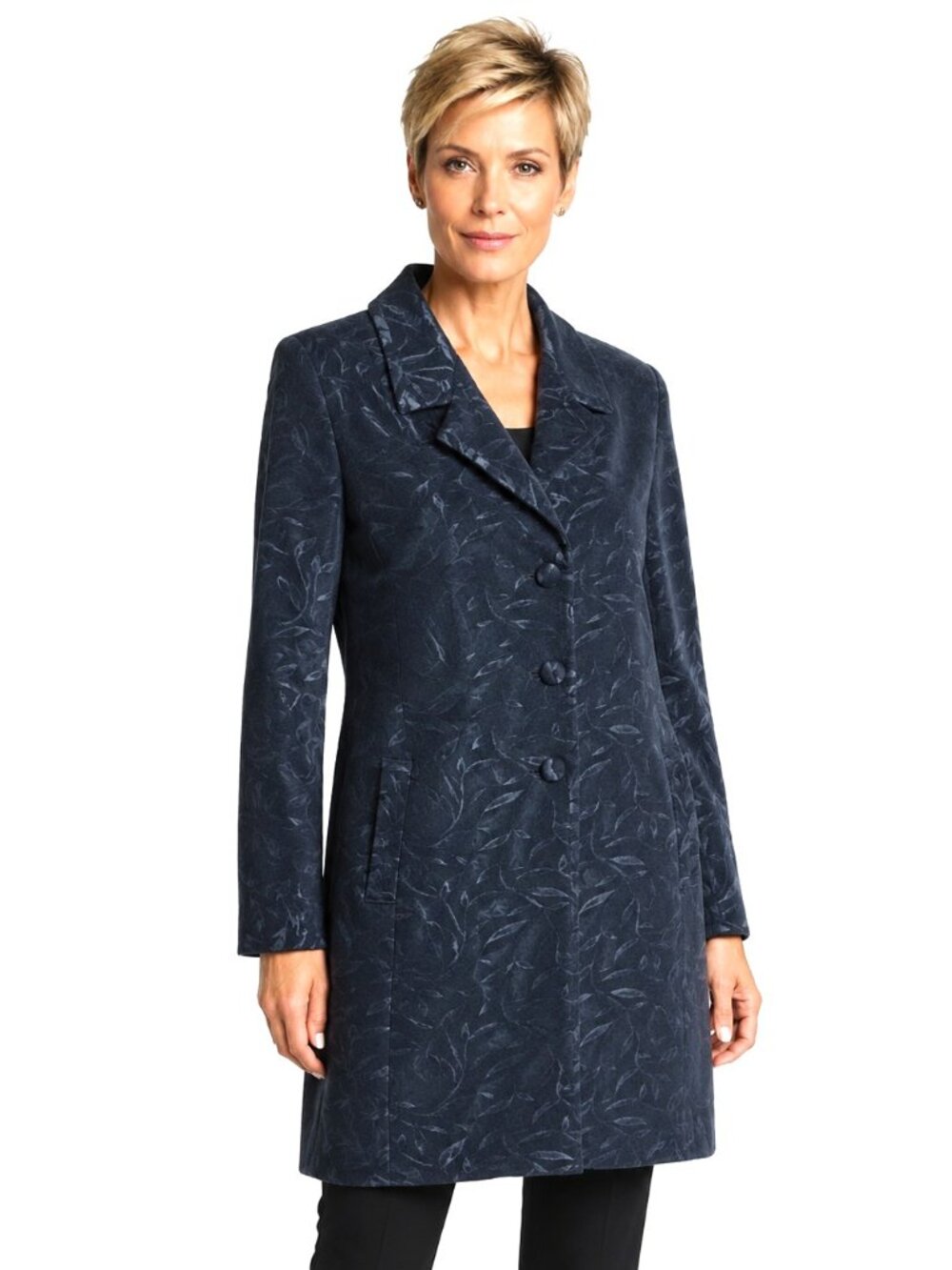 Vintage David Bijoux Long Grey Jacquard Blazer NWT